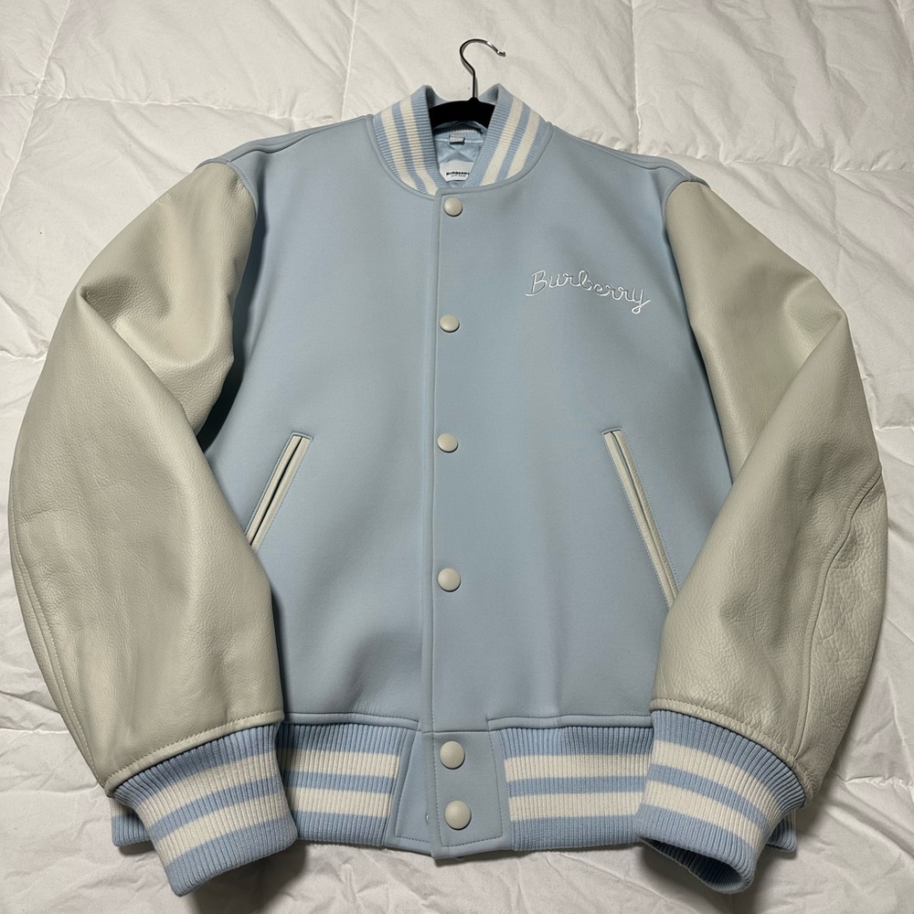 Burberry Genuine Leather Bomber Jacket
